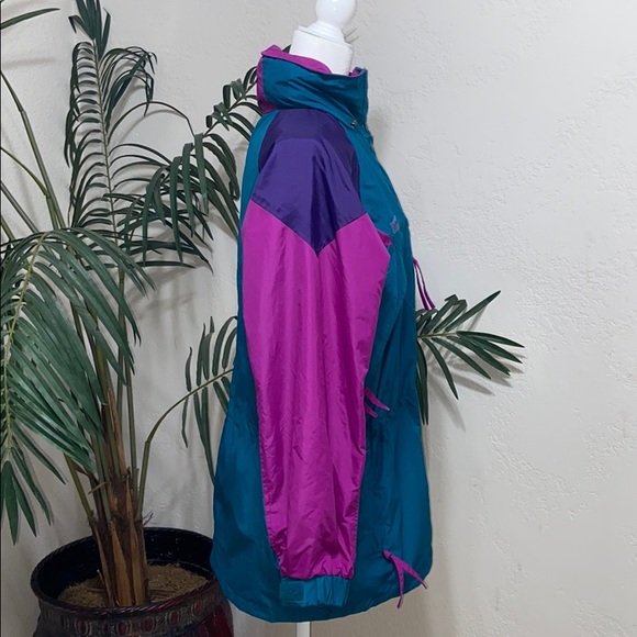 Columbia vintage 90s blue, pink, purple ski jacket - Picture 5 of 14